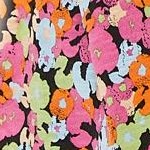 black multi floral