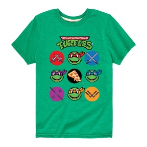 Boys' - Teenage Mutant Ninja Turtles - Turtles Grid Short Sleeve Graphic T-Shirt - 1 of 4