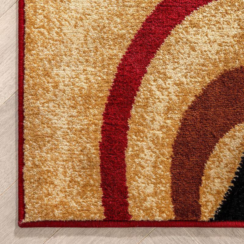 Well Woven Deco Rings Geometric Modern Casual Area Rug, 4 of 8