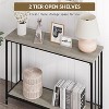 Acekool Narrow Entryway Console Table,  Industrial Sofa Table with Storage Shelf, for Hallway, Living Room, Office - 4 of 4