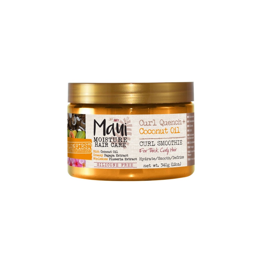 Photos - Hair Styling Product Maui Moisture Coconut Oil Curl Quench Smoothie Curl Enhancer - 12oz