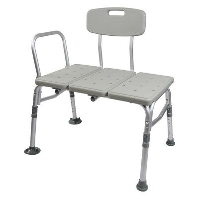 McKesson Knocked Down Bath Transfer Bench Adjustable Height up to 400 lbs 2  Ct