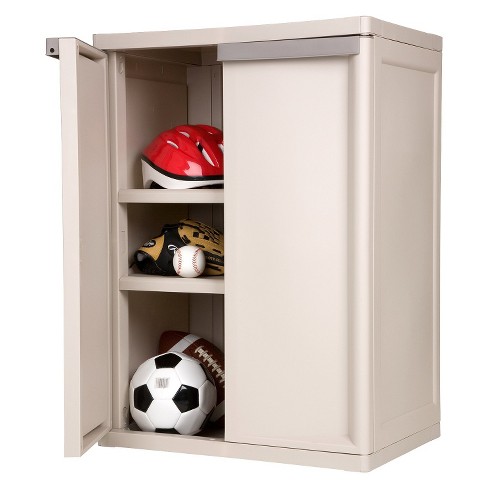 sterilite® 2-shelf garage or utility storage cabinet - flat gray