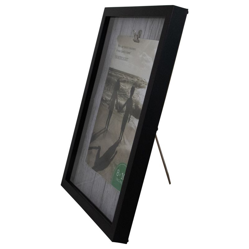Northlight 14.5" Classical Rectangular 8" x 10" Photo Picture Frame with Clip - Black and White, 4 of 7