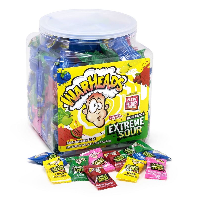 Warheads Xtreme Sour Hard Candy - 34oz, 2 of 7