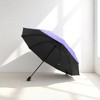 Unique Bargains Outdoor Umbrella 10-rib Orchid Manual Sun Protection Impact Cloth Vinyl 42.52"x29.13" 1 Pcs - 2 of 4