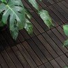 APRILSOUL 12" x 12" Interlocking Deck Tiles Striped Pattern Acacia Hardwood Outdoor Flooring for Patio - 3 of 4