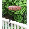 40" Brass Red African Daisy Birdbath with Stake Antique and Patina Finish - Achla Designs: Weather-Resistant, No Assembly Required - 2 of 4