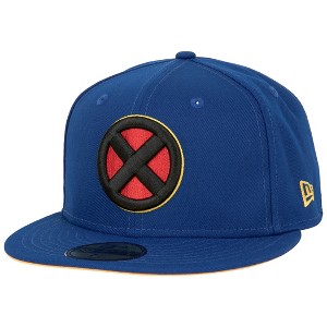 Adult X-Men Logo Blue Colorway New Era 59Fifty Fitted Hat - 1 of 4