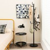 Costway Metal Coat Rack Hat Hanger Hooks Hall Entryway For Jacket Umbrella Tree Stand - 2 of 4