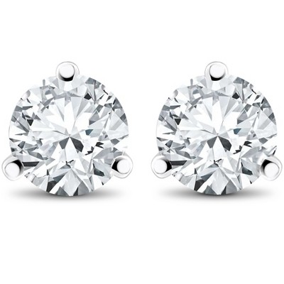 Pompeii3 1 ct TDW Lab Created Diamond Martni Studs 14k White, Yellow, Rose Gold or Plat