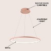 JONATHAN Y Brice Modern Contemporary Metal Round Dimmable Integrated LED Pendant - 4 of 4