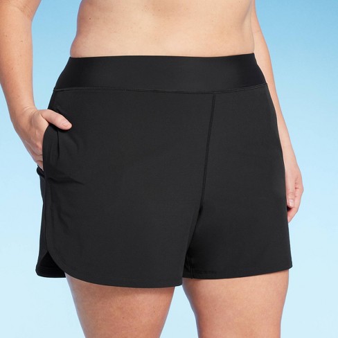 Lands' End Women's 5 UPF 50 Swim Shorts - Black 3X