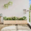 vidaXL Garden Planter 70.9"x12.2"x12.2" Solid Wood Pine - 3 of 4