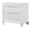 Royal Hampton 30 Inch Nightstand, 2 Drawers, Mirror Trim, Acrylic Legs - 3 of 4