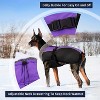 Extra Warm Dog Coat Soft Reflective Adjustable Winter Jacket with Buckle Fleece Turtleneck for Cold Weather - 3 of 4