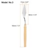 Unique Bargains Stainless Steel Plastic Handle Flexible Polished Palette Knife 4 Pcs - 2 of 4