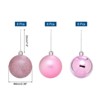Unique Bargains Plastic Party Wedding Christmas Barrel Packed Hanging Ornament Balls 2.4" 24 Pcs - 2 of 4