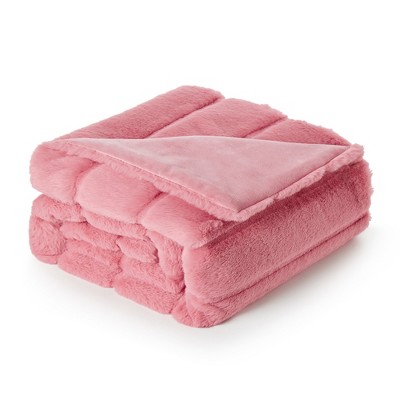 Cozy Bliss Plush Faux Fur Blanket, Ultra Soft Throw Blanket