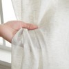 HLC.ME Sierra Burlap Flax Linen Privacy Sheer Light Filtering Window Grommet Curtains Panels, Set of 2 - 4 of 4