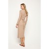 WEST K Womens Gabriella L/S Ribbed Midi Dress - 3 of 4