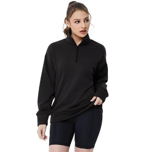 Womens Oversized Sweatshirts Hoodies Half Zip Pullover Fall Fashion Outfits 2024 Y2k Clothes - 1 of 4