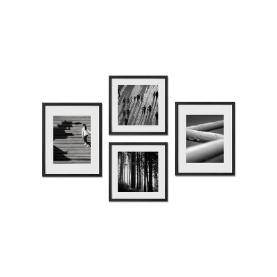 Haus and Hues Alden Gallery Wall Frame Set with Real Glass and Mat