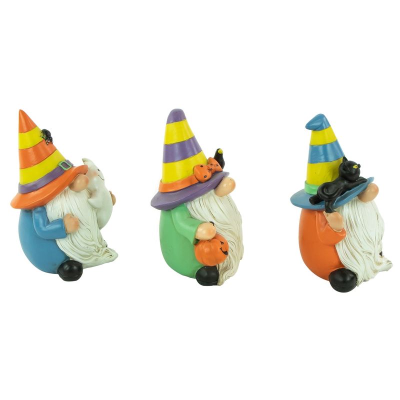 Northlight Set of 3 Halloween Gnomes Decoration 6", 2 of 5