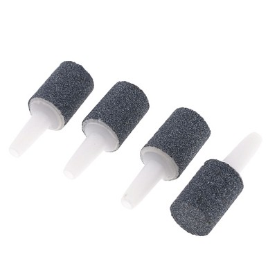 Unique Bargains Cylinder Mini Air Stone Bubble Release Aerator Pump for Aquarium 4 Pcs