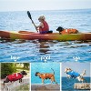 Dog Life Jacket for Small Dogs, High Visibility Safety Flotation Jacket for Swimming, Boating, Beach, Ripstop Adjustable Swim Vest with Rescue Handle - 4 of 4