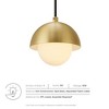 Modway Eclipse Pendant Light – Modern Brass Globe Ceiling Fixture with Sculptural Orb Design for Dining or Entry - 4 of 4