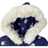 Yoki Toddler Girls' Faux Fur Trim Hooded Puffer Coats - 3 of 3