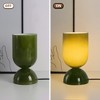 9'' Height Glass Table Lamp for Bedroom, Living Room, Dining Room, Office, Hourglass Shape - 2 of 4