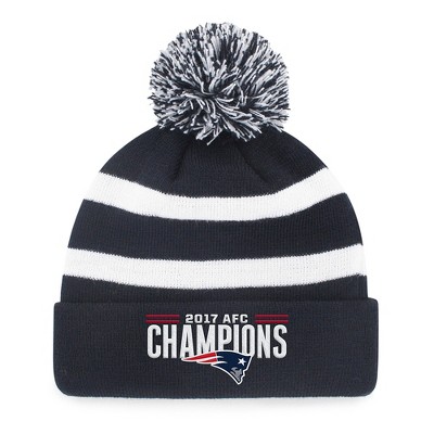 patriots pom beanie