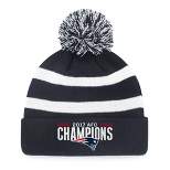 NFL AFC Conference Champs New England Patriots Breakaway Knit Beanie with Pom by Fan Favorite