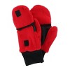 Iceberg Polar Wear Girl's 4-7 Winter Fleece Convertible Fingerless Glove to Mitten - 3 of 4