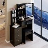 Vanity Desk Modern with LED Mirror and Drawer Storage for Bedroom 29.2in -3irtyhousy - 2 of 4