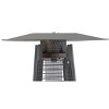 40,000 BTU Propane Standing Patio Heater Stainless Steel with Wheels - 3 of 4