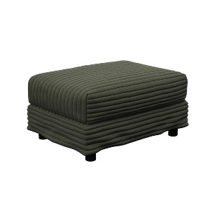 Dexmalle Plush Corduroy Ottoman - 1 of 4