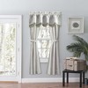 Ellis Curtain Plaza Classic Ticking Stripe Printed 3" Rod Pocket Double Layer Bradford Valance 58" x 15" Sage - 2 of 3