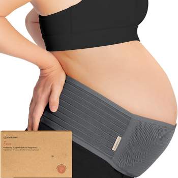 KeaBabies Maternity Belly Band for Pregnancy, Soft & Breathable Pregnancy Belly Support Belt (Mystic Gray, M/L)