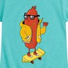 Girls' - Instant Message - Hot Dog Skater Fitted Short Sleeve Graphic T-Shirt - 2 of 4