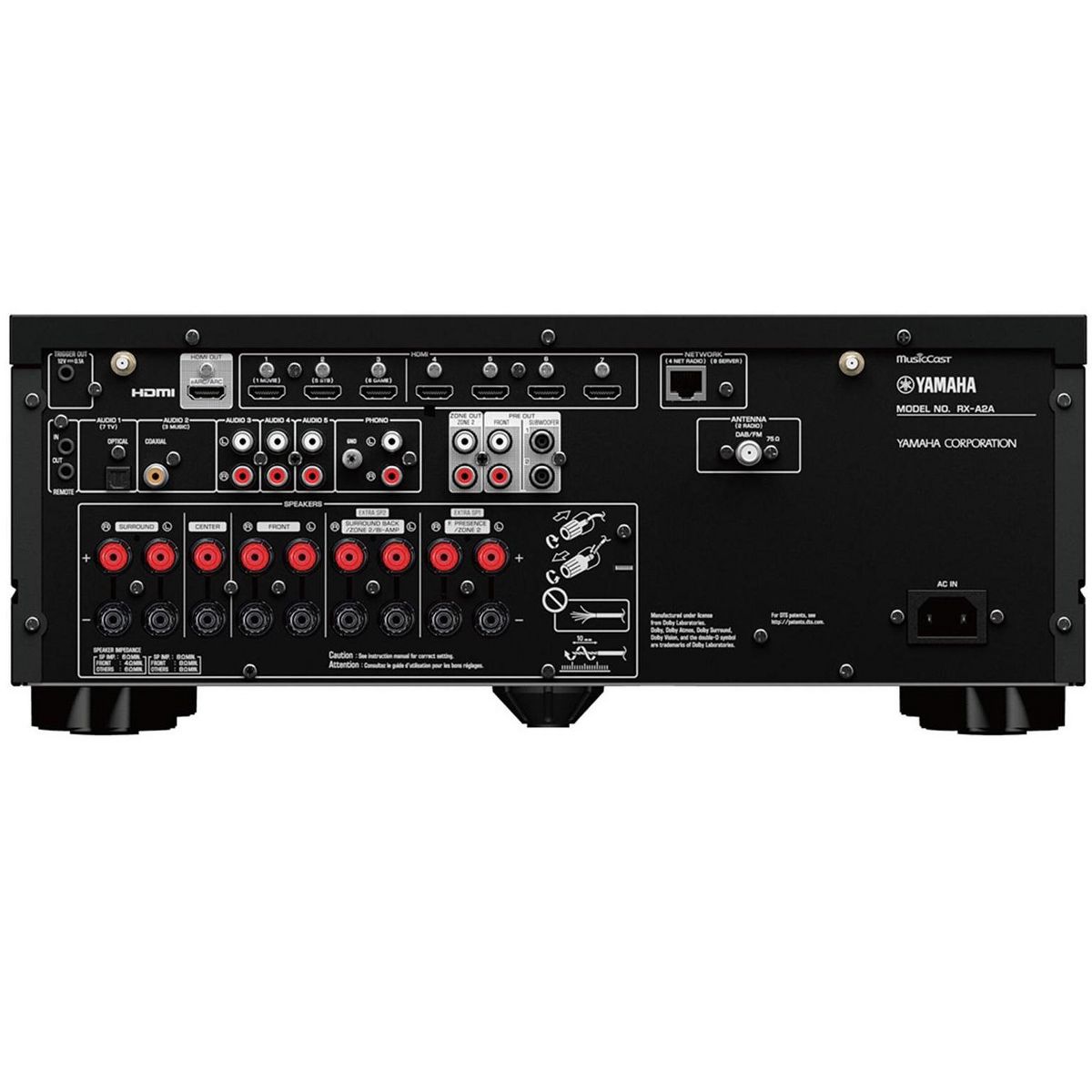 Yamaha RX-A2A AVENTAGE 7.2 Channel AV Receiver - thumbnail 8