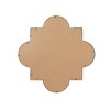 Wood Quatrefoil Wall Mirror Gold - CosmoLiving by Cosmopolitan: Contemporary Round MDF Frame, No Assembly Required - 4 of 4