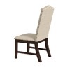 HomePop Set of 2 Scalloped Back Dining Chairs Beige: Upholstered, Plywood Frame, Spot Clean, Polyester - 2 of 4