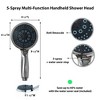 Evideco French Home Goods 5-Spray Multi-Function Universal Handheld Shower Head Chrome - 3 of 3