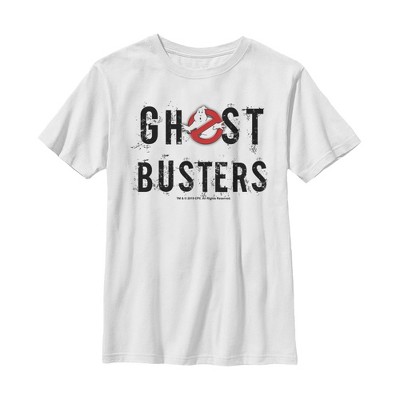 Boy's Ghostbusters Scratchy Text Logo T-shirt : Target