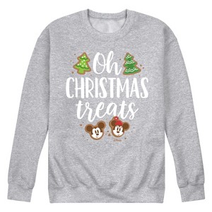 Men's - Disney - Oh Christmas Treats Mickey And Minnie Graphic Fleece Sweatshirt - 1 of 4