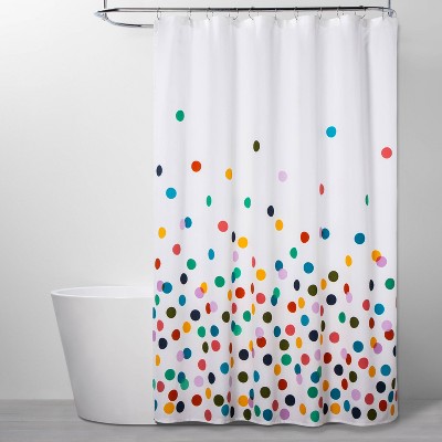 polka dot shower curtain