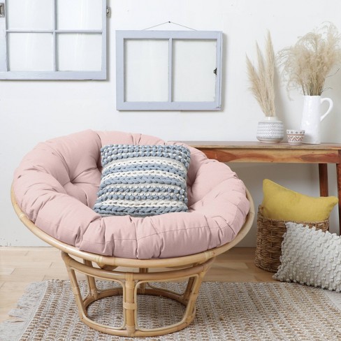44 X 44 X 4 Papasan Outdoor Chair Cushion Blush Pink - Sorra Home :  Target